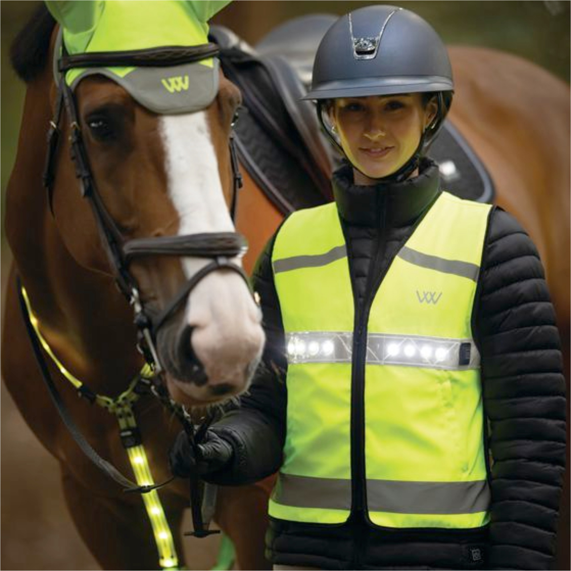 2025 Woof Wear LED Hi Vis Riding Vest WA0036-VZYE - Hi Viz